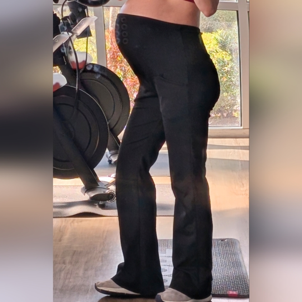 SHEIN Black Flare Boot Cut Pants